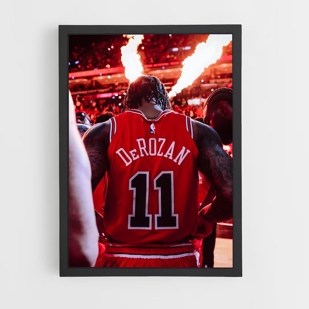 Poster Inked Bulls – affiche Basketball (vue 2)